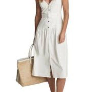 Reiss Vita Button Through Midi Dress size 10 and 12